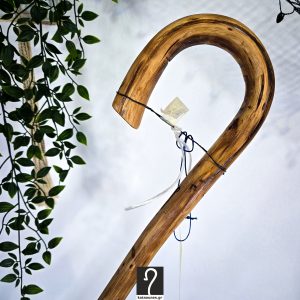 Αλφάδι Κρητική Κατσούνα για βοσκούς, κτηνοτροφία και ανθεκτική για κάθε είδους χρήση. Ξύλο Πρίνου και ύψος 1,25 μ | ΚΩΔ 111125-ΜΣ14